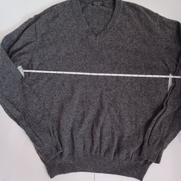 Valda Wool Blend Sweater Heather Gray Unisex Sweater Men's Sweater Size M list#2 - Picture 4 of 12